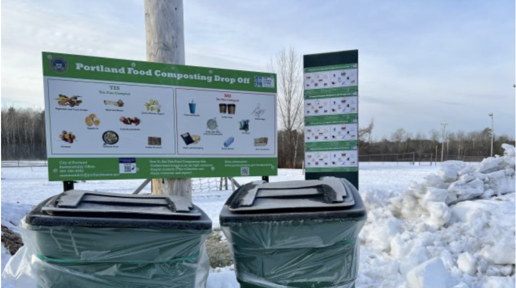 Community wasted food collection site in Portland